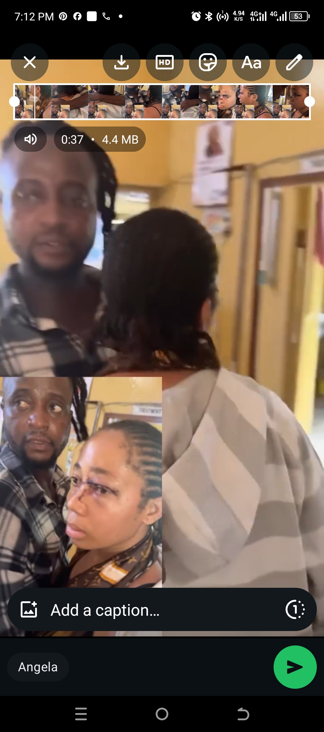 The viral video of the brutalized lady refusing that her husband shouldn't be arrested 